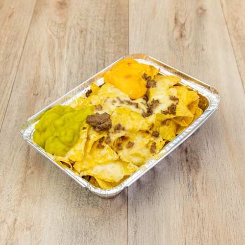 Nachos con Carne y Queso