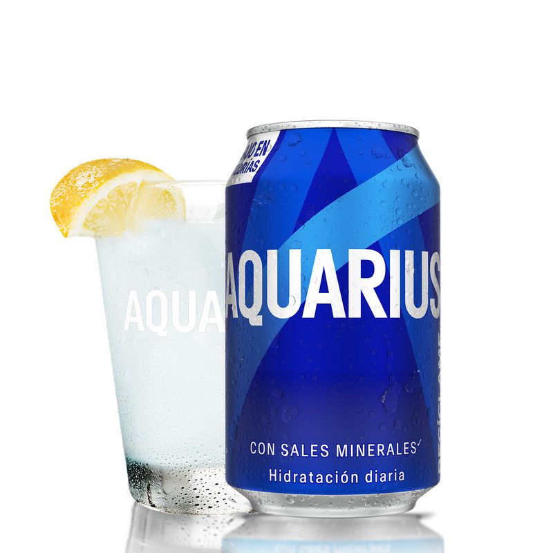 AQUARIUS LIMÓN LATA 330ML.